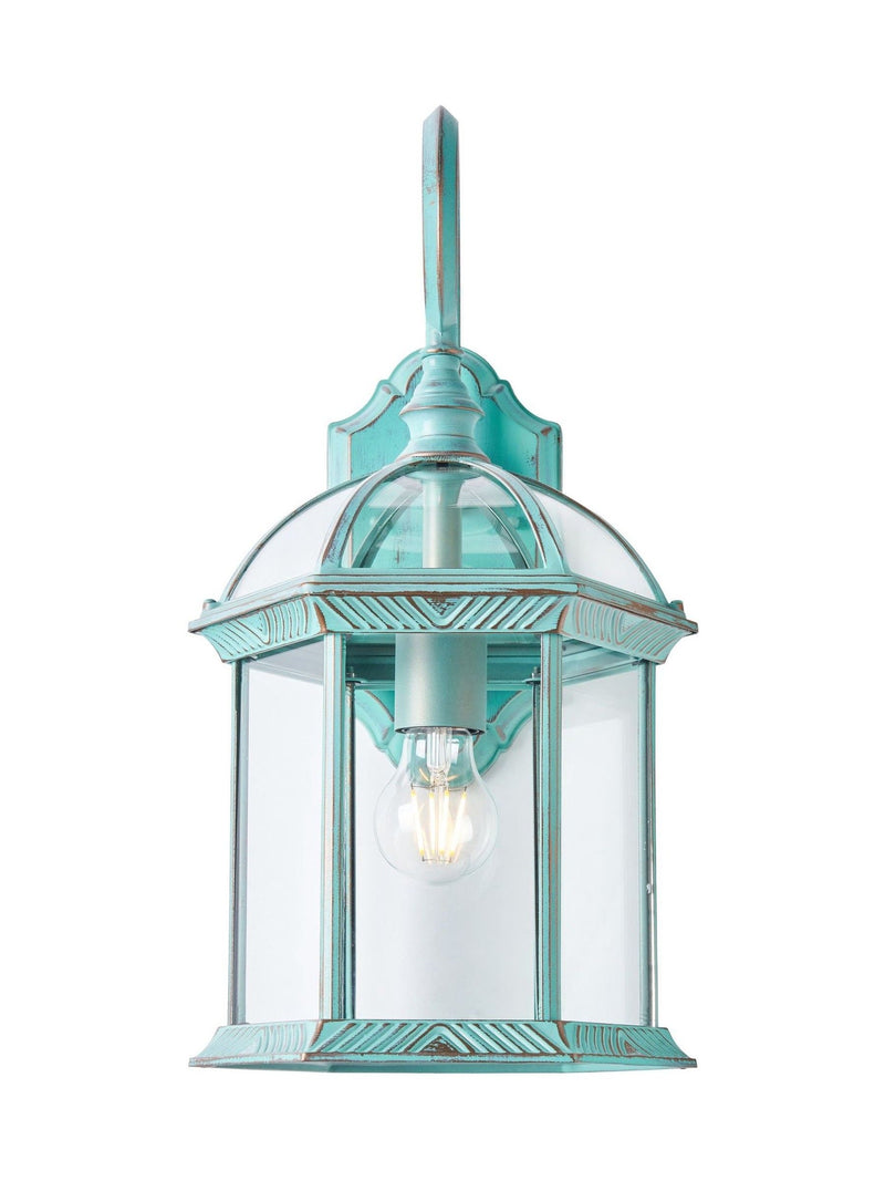 BHS Corbin large lantern Verdi Gris finish, UK version