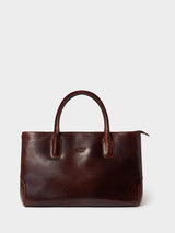 Next Osprey London Brown Monroe Leather Curved Tote Bag- Buy online at McGrocer