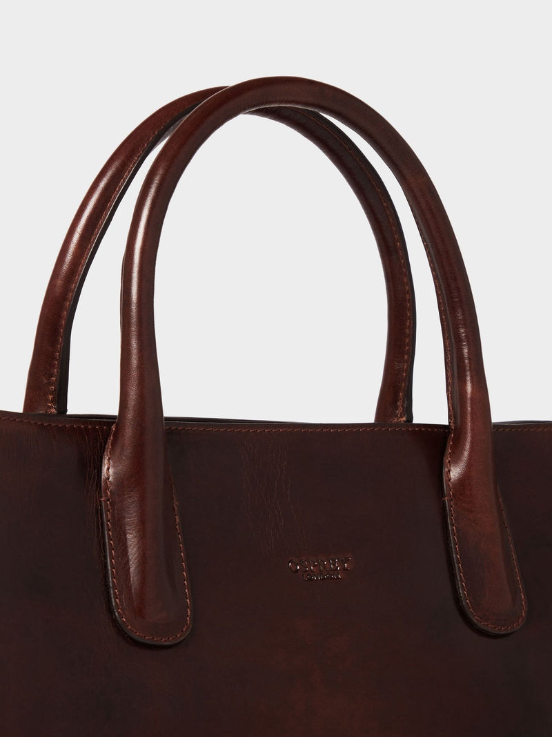 Osprey London Monroe leather curved tote bag - British product