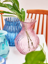 Next Oliver Bonas Pink Ulla Swirl Glass Vase 24cm- Buy online at McGrocer