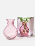 Oliver Bonas pink swirl glass vase 24cm - British product