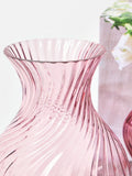 Oliver Bonas pink swirl glass vase 24cm - British product