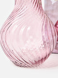 Oliver Bonas pink swirl glass vase 24cm - British product