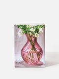 Oliver Bonas pink swirl glass vase 24cm - British product