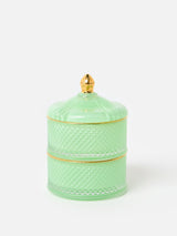 Next Oliver Bonas Mint Green Ola & Gold Stacking Jewellery Storage Pot 15cm- Buy online at McGrocer