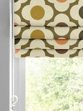 Orla Kiely roman blind with Multi Autumn Spot Flower design, UK version