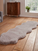 Next Think Rugs Silver Super Teddy Double Sheepskin Plain Shaggy Rug 60cm x 180cm- Buy online at McGrocer