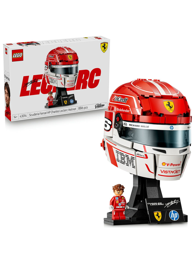 LEGO Charles Leclerc Ferrari helmet building kit (British brand)