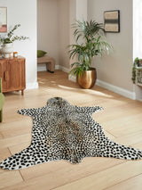 Next Think Rugs Brown Faux Fur Cheetah Animal Rug- Buy online at McGrocer