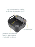 ReBorn washing up bowl Dark Grey 9L (British brand)