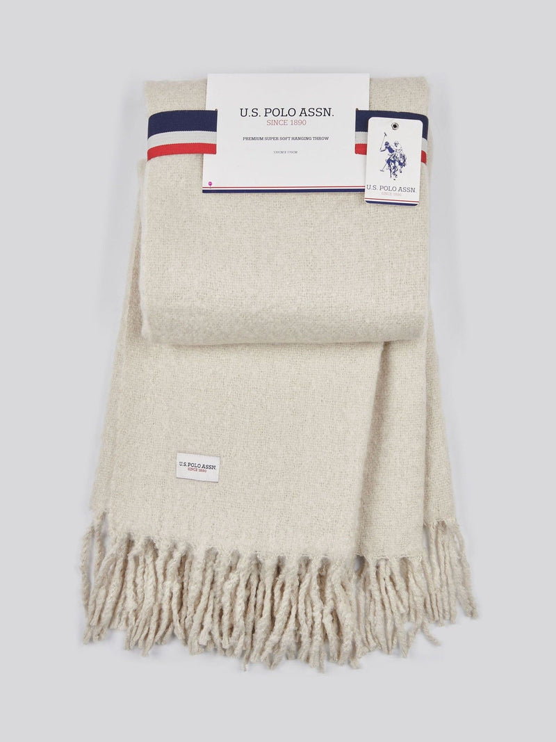 U.S. Polo Assn. hanging throw Vapor Blue 130x170cm (British brand)