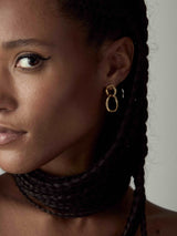 Next Dinny Hall Gold Tone Wave Double Drop Earrings- Buy online at McGrocer