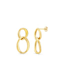 Dinny Hall gold tone wave double drop earrings, UK version