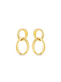 Dinny Hall gold tone wave double drop earrings, UK version