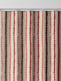 Emily Bond red Moroccan stripe made to measure curtains, imported from the UK