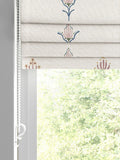 Emily Bond Multi Medina roman blind natural floral print - British product