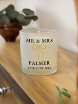 Next PMC Personalised Wedding Candle Jar Vanilla Scented Candle 30-Hour Burn- Buy online at McGrocer