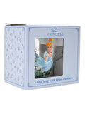Disney Cinderella glass mug with floral design, imported from the UK