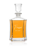 Treat Republic personalised luxury decanter 750ml (British brand)