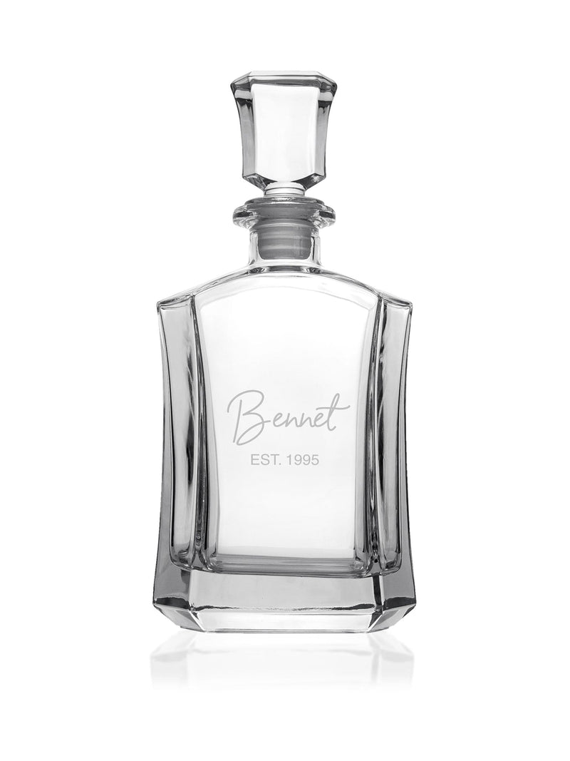 Treat Republic personalised luxury decanter 750ml (British brand)