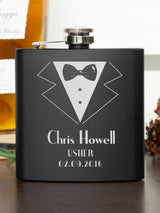 Next Treat Republic Personalised Groomsman Matte Hip Flask- Buy online at McGrocer