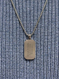 Treat Republic personalised dog tag necklace silver - British product