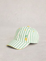 Next White Stuff White Embroidered Baseball Cap- Buy online at McGrocer