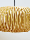 Oliver Bonas yellow gingham paper lamp shade 26cm high - British product