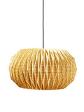 Oliver Bonas yellow gingham paper lamp shade 26cm high - British product