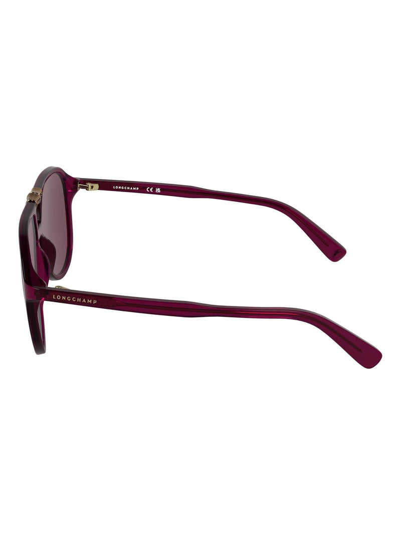Longchamp Lo800S brown sunglasses teardrop frame, imported from the UK