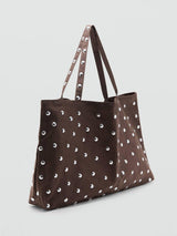 Next Mango Brown Studded Large Tote- Buy online at McGrocer