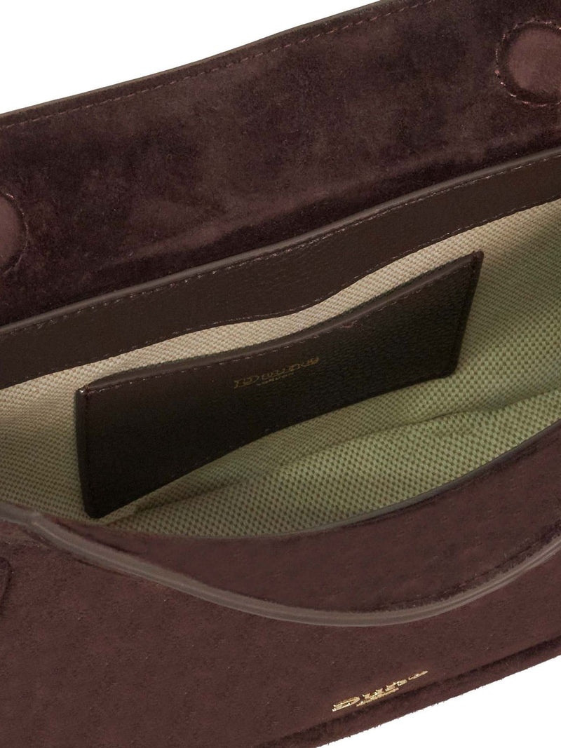 Dune London brown suede shoulder bag (British brand)