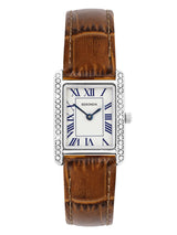 Next Sekonda Colette Brown Leather Strap Rectangular Analogue Watch 22mm- Buy online at McGrocer