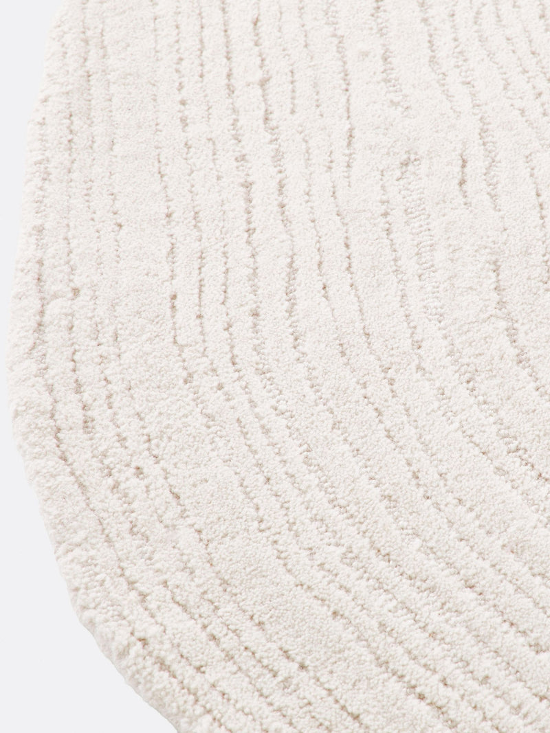 La Redoute Intérieurs Ostia pebble-shaped wool rug 200x200cm (British brand)