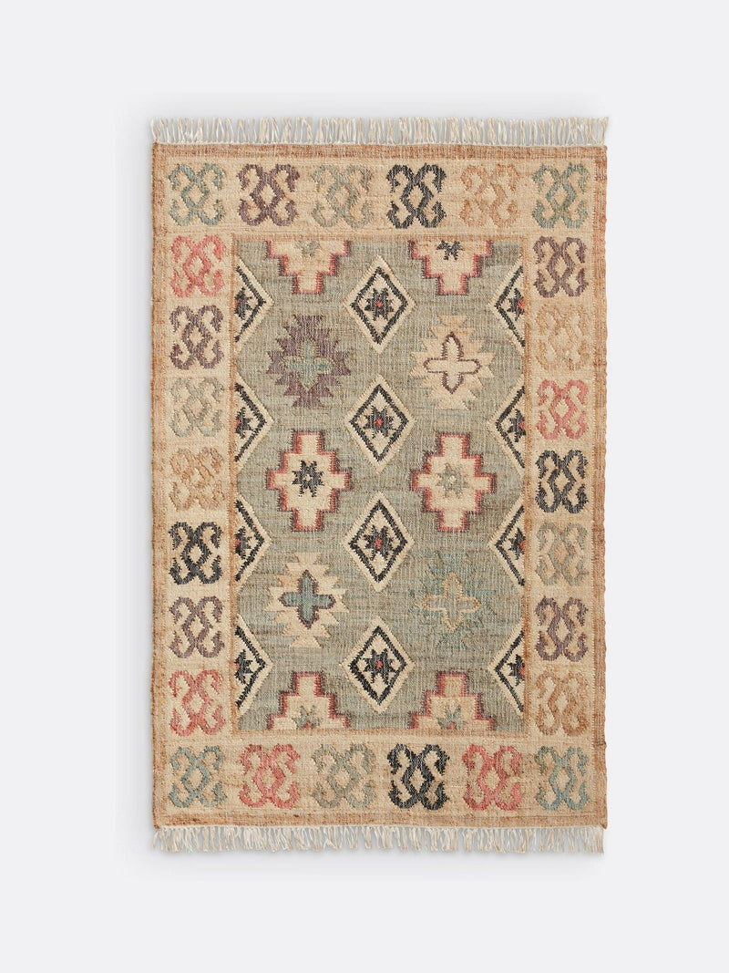La Redoute Intérieurs Kaliny jute distressed kilim rug, UK version