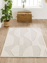 Next La Redoute Intérieurs Ecru Broga Abstract Rug 200 x 290 cm- Buy online at McGrocer