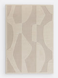 La Redoute Ecru Broga abstract rug 200x290cm, UK version