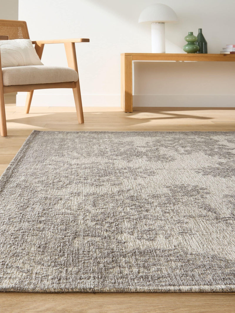 La Redoute Osca grey flat woven rug 200x290cm, imported from the UK