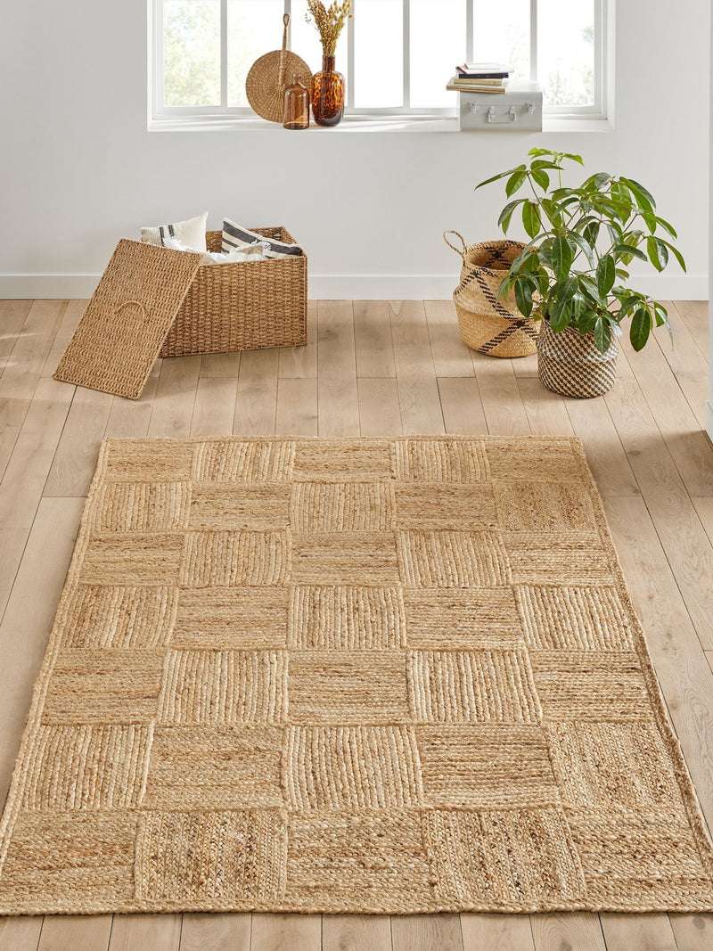La Redoute Intérieurs check jute rug 200x290cm - British product