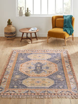 Next La Redoute Intérieurs Uzzo Multicolour Aged Effect Kilim Wool Mix Rug 200 x 290cm- Buy online at McGrocer