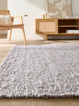 Next La Redoute Intérieurs Hamea Grey Knitted Effect Rug, 200 x 290 cm- Buy online at McGrocer