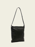 AllSaints Black Haven flat crossbody bag, imported from the UK