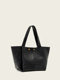 AllSaints Black Rosalie Tote leather handbag, imported from the UK