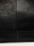 AllSaints Black Rosalie Tote leather handbag, imported from the UK