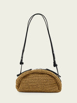Next AllSaints Brown Rosalie Arc Raffia Handbag- Buy online at McGrocer