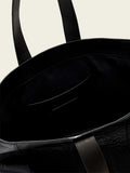 AllSaints Black Ares Grain tote leather bag, UK version