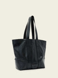 AllSaints Black Ares Grain tote leather bag, UK version
