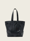 AllSaints Black Ares Grain tote leather bag, UK version