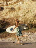 SlowTide Green Sun Dazed artistic beach towel 30x60 inches, imported from the UK