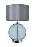 BHS Blue Nickel Metro Ball Table Lamp (British brand)